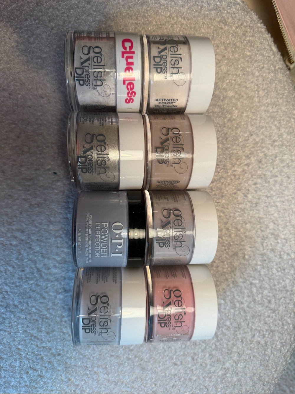 Gelish/OPI Neutral & Pink Dip Powder Set - 21 Jars